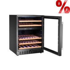 VYNO ŠALDYTUVAS, 2 zonų, Arktic, 137L, Juodas,570x595x(H)820mm VYNO ŠALDYTUVAS, 2 zonų, Arktic, 137L, Juodas,570x595x(H)820mm